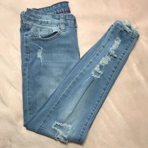 GoGo Jeans Distressed Skinny Jeans